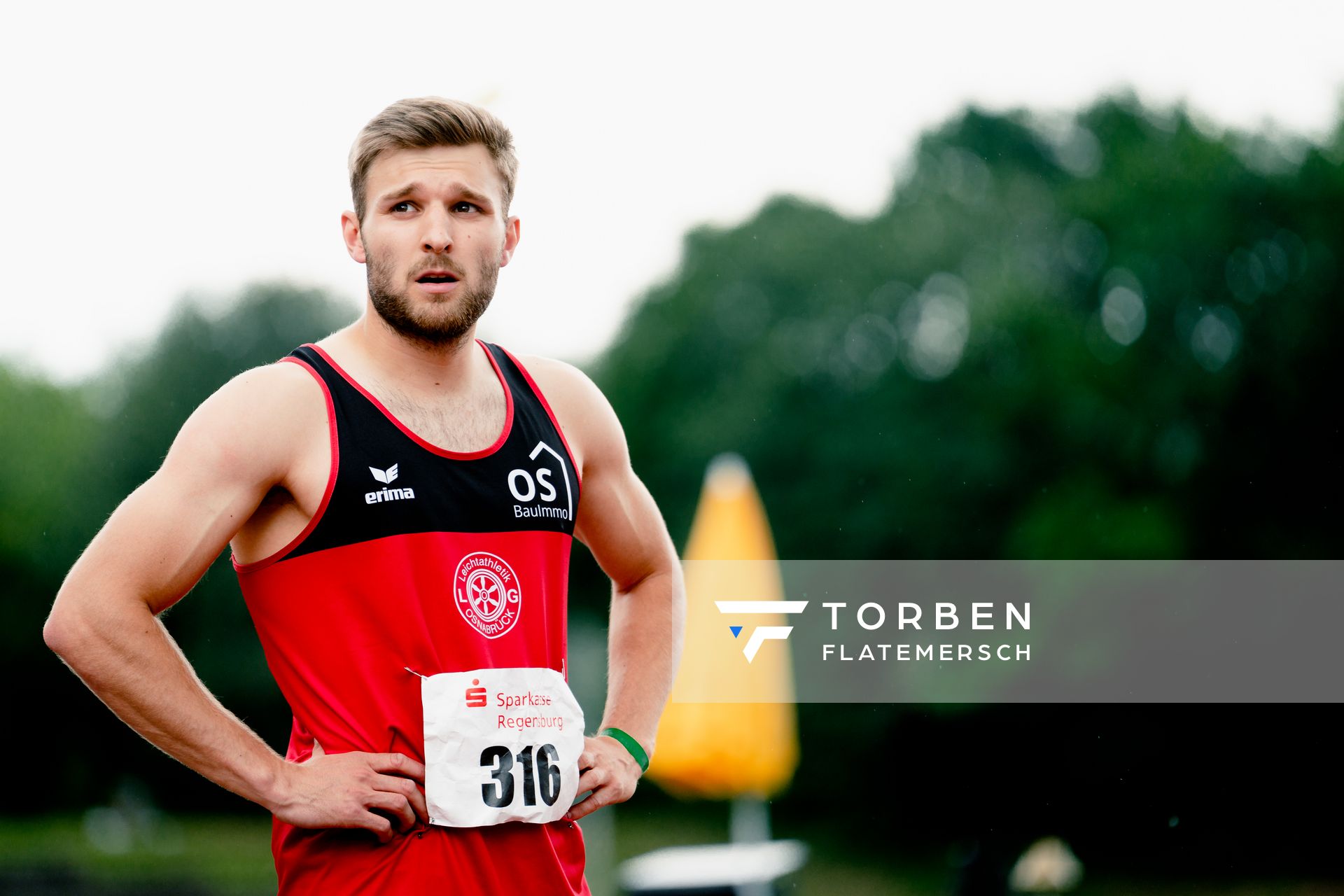 Fabian Dammermann (LG Osnabrueck) ueber 400m am 04.06.2022 waehrend der Sparkassen Gala in Regensburg